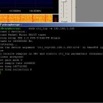 Server (CLI) screen on Raspberry - connected to the SDR client